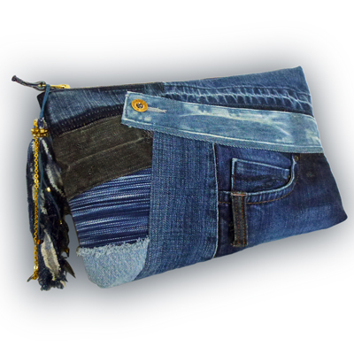 JEANS CLUTCH PURSE